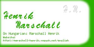 henrik marschall business card